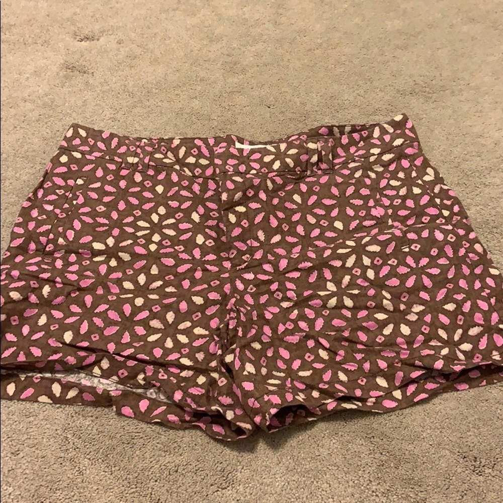 Brown and pink Loft shorts